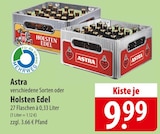 Astra oder Holsten Edel bei famila Nordost im Eutin Prospekt für 9,99 €