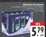 Mineralwasser im Angebot bei E center in Weiden Mineralwasser Angebote von Adelholzener bei E center Weiden für 5,79 €