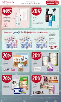 Lenor im aktuellen Rossmann Prospekt (Wuppertal) Lenor im Rossmann Prospekt "Online exklusive Angebote" mit 7 Seiten (Wuppertal)