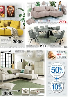 Couch im Ostermann Prospekt "WOHNEN NEU ERLEBEN" mit 16 Seiten (Bergisch Gladbach)