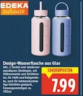 Design-Wasserflasche aus Glas von EDEKA zuhause im aktuellen E center Prospekt