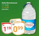 Aktuelles Mineralwasser Angebot bei GLOBUS in Duisburg ab 0,99 €