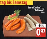 Curry-Knacker oder Wollwurst bei E center im Bischofswiesen Prospekt für 0,97 €