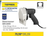 Dönermesser GES 1000 Angebote von Metro Professional bei Metro Offenbach für 95,19 €