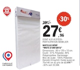 Matelas Bébé - MOTS D'ENFANTS en promo chez E.Leclerc Le Havre à 27,96 €