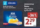 Butter im ALDI SÜD Prospekt Butter von WEIHENSTEPHAN im aktuellen ALDI SÜD Prospekt für 2,29 €