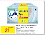 Boîte Mouchoirs Sensitive - LOTUS en promo chez Intermarché Boîte Mouchoirs Sensitive - LOTUS dans le catalogue Intermarché