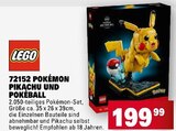 72152 Pokémon Pikachu und Pokéball im Angebot bei E center in Weinheim 72152 Pokémon Pikachu und Pokéball Angebote von LEGO bei E center Weinheim für 199,99 €