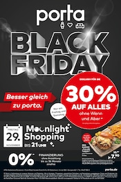 Aktueller porta Möbel Prospekt mit Black Friday, "BLACK SALE", Seite 1