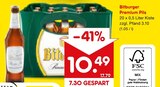 Premium Pils Angebote von Bitburger bei Netto Marken-Discount Singen für 10,49 €