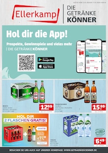 Coca Cola im Getränke Ellerkamp Prospekt "DIE GETRÄNKEKÖNNER" mit 4 Seiten (Osnabrück)