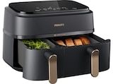 NA352/00 Airfryer 3000 Series Dual Basket 9L Kapazität (3L+6L) Heißluftfritteuse von PHILIPS für 125,00 € bei MediaMarkt Saturn im Angebot NA352/00 Airfryer 3000 Series Dual Basket 9L Kapazität (3L+6L) Heißluftfritteuse von PHILIPS im aktuellen MediaMarkt Saturn Prospekt