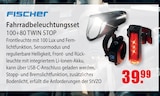Fahrradbeleuchtungsset 100+80 TWIN STOP Angebote von FISCHER bei bauSpezi Heilbronn für 39,99 €