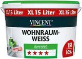 Innenfarbe Wohnraumweiß von Vincent im aktuellen Hellweg Prospekt für 39,99 €