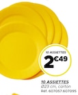10 assiettes - Gifi à Nice 10 assiettes en promo chez Gifi Nice à 2,49 €