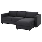 Aktuelles 3er-Bettsofa mit Récamiere/Hillared anthrazit mit Récamiere/Hillared anthrazit Angebot bei IKEA in Bremerhaven ab 1.394,10 €