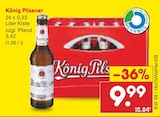 König Pilsener bei Netto Marken-Discount im Schöppenstedt Prospekt für 9,99 €