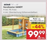 Sandkasten SANDY von HOME DELUXE im aktuellen Netto Marken-Discount Prospekt für 99,99 €