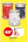 Bougie parfumee Message de Noel en promo chez Super U Meaux à 2,49 €