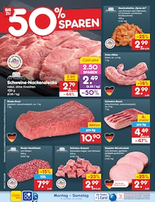 Schweinefleisch im Netto Marken-Discount Prospekt "Aktuelle Angebote" mit 72 Seiten (Rostock)
