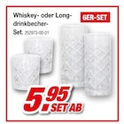 Whiskey-Set oder Longdrinkbecher-Set Angebote bei Möbel AS Rottenburg für 5,95 €