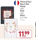 Bag in Box Rouge oder Rosé oder Blanc von Pierre & Paul im aktuellen Rossmann Prospekt für 11,99 €