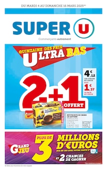 Prospectus Super U de la semaine "Super U" avec 1 pages, valide du 04/03/2025 au 16/03/2025 pour Antibes et alentours