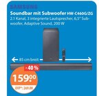 Soundbar mit Subwoofer HW-C460G/ZG Angebote von Samsung bei V-Markt Kaufbeuren für 159,00 €