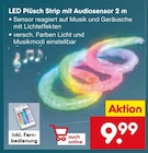 LED Plüsch Strip mit Audiosensor 2 m im aktuellen Netto Marken-Discount Prospekt für 9,99 €