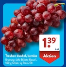 Trauben dunkel, kernlos bei ALDI SÜD im Petersberg Prospekt für 1,39 €
