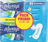 Serviettes hygièniques ultra normal 2x34 - ALWAYS à 4,43 € dans le catalogue Intermarché Hyper