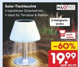 Solar-Tischleuchte im Angebot bei Netto Marken-Discount in Ulm Solar-Tischleuchte Angebote von MAXXMEE bei Netto Marken-Discount Ulm für 19,99 €
