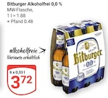 Alkoholfrei 0,0 % Angebote von Bitburger bei GLOBUS Ludwigshafen für 3,72 €