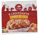 6 Croissants pur beurre - fruit d'or - CARREFOUR CLASSIC dans le catalogue Supermarchés Match