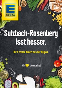 E center Sulzbach-Rosenberg Prospekt "Sulzbach-Rosenberg isst besser." mit 2 Seiten