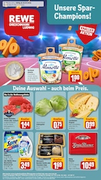 REWE Prospekt "Dein Markt" für Monheim, 25 Seiten, 29.07.2024 - 03.08.2024