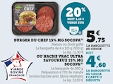 Promo Burger du chef 15% mg à 4,60 € dans le catalogue U Express à Mazières