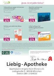 mea - meine apotheke Schmerztabletten im Prospekt 