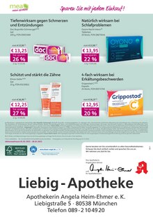 Schmerzgel im mea - meine apotheke Prospekt "Unsere Februar-Angebote" mit 4 Seiten (München)