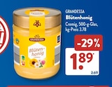 Blütenhonig von Grandessa im aktuellen ALDI SÜD Prospekt