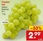 Trauben hell im Angebot bei Netto Marken-Discount in Koblenz Trauben hell Angebote bei Netto Marken-Discount Koblenz für 2,99 €