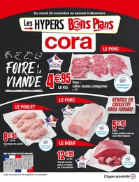 Catalogue Cora "FOIRE À LA VIANDE" à Essey-lès-Nancy et alentours, 8 pages, 28/11/2023 - 09/12/2023