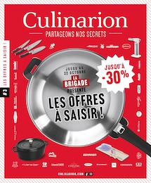 Catalogue Culinarion à Le Havre "LA BRIGADE PRÉSENTE LES OFFRES À SAISIR !", 8 pages, 21/09/2023 - 22/10/2023 Prospectus Culinarion à Le Havre "LA BRIGADE PRÉSENTE LES OFFRES À SAISIR !", 8 pages, 21/09/2023 - 22/10/2023