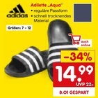 Adilette Aqua Angebote von Adidas bei Netto Marken-Discount Köln für 14,99 €