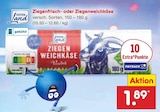 Ziegenfrisch- oder Ziegenweichkäse Angebote von Gutes Land bei Netto Marken-Discount Osnabrück für 1,89 €