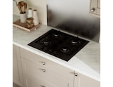 Promo Plaque de cuisson gaz 4 feux émail noire 8500 W - 660 x 510 mm à 94,90 € dans le catalogue Brico Dépôt à Villemandeur