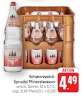 Schwarzwald-Sprudel Mineralwasser bei EDEKA im Spiesen-Elversberg Prospekt für 4,49 €