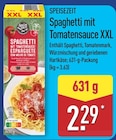 Spaghetti mit Tomatensauce XXL von Speisezeit im aktuellen ALDI Nord Prospekt
