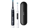 iO Series 5 Duopack, Reiseetui, Elektrische Zahnbürste Matt Black/Quite White, Reinigungstechnologie: Mikrovibrationen von ORAL-B für 149,00 € bei MediaMarkt Saturn im Angebot iO Series 5 Duopack, Reiseetui, Elektrische Zahnbürste Matt Black/Quite White, Reinigungstechnologie: Mikrovibrationen von ORAL-B im aktuellen MediaMarkt Saturn Prospekt