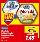 Aktuelle Käse Angebote bei Lidl in Wuppertal Aktuelles Original Obazda Angebot bei Lidl in Wuppertal ab 1,49 €